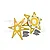 GPM Aluminium Front & Rear Wheel Pattern Buckle - Gold MX0606FR-GD