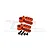 GPM Aluminium 25T Servo Horns 2Pcs - Orange ER024N-OR