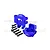 GPM Aluminium Rear Hub Carriers 2Pcs - Blue UDR022N-B