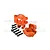 GPM Aluminium Rear Hub Carriers 2Pcs - Orange UDR022N-OR