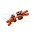 GPM Aluminium Steering Assembly Set w/ Bearings - Orange XO048N-OR