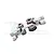 GPM Aluminium Steering Assembly Set w/ Bearings - Silver XO048N-S