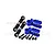 GPM Aluminium 25T Servo Horn & Steering Linkages 2Pcs - Blue ER216025SN-B