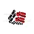 GPM Aluminium 25T Servo Horn & Steering Linkages 2Pcs - Red ER216025SN-R