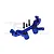 GPM Aluminium Steering Assembly - Blue MAM4048-B