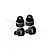 GPM Aluminium Shock Caps 4Pcs - Black SLEDP/CAPN-BK