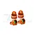 GPM Aluminium Shock Caps 4Pcs - Orange SLEDP/CAPN-OR