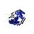 GPM Aluminium Front Spindle Set 2Pcs - Blue LMT021N-B