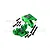 GPM Aluminium Front Spindle Set 2Pcs - Green LMT021N-G