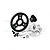 GPM Aluminium Spur Gear Adapter w/ 54T Spur & 14T Pinion Gear Set - Silver SLA5414TLGN-S