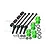 GPM 88mm Carbon Steel Front & Rear CVD Shafts w/ Aluminium Wheel Lock & Hex Claw Set - Green TS088FRS-G