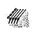 GPM 88mm Carbon Steel Front & Rear CVD Shafts w/ Aluminium Wheel Lock & Hex Claw Set - Silver TS088FRS-S
