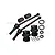 GPM 88mm Carbon Steel Front/Rear CVD Shafts w/ Aluminium Wheel Lock & Hex Claw Set - Black TS088F/RS-BK