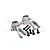 GPM Aluminium Steering Hubs 2Pcs - Silver MAG021N-S