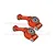 GPM Aluminium Rear Hubs 2Pcs - Orange RUS4022N-OR