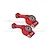 GPM Aluminium Rear Hubs 2Pcs - Red RUS4022N-R