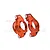 GPM Aluminium Front Steering Hub Carriers (C-Hubs) 2Pcs - Orange TXM019N-OR