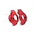 GPM Aluminium Front Steering Hub Carriers (C-Hubs) 2Pcs - Red TXM019N-R