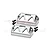 GPM Aluminium Servo Protector 2Pcs - Silver ER024XN-S