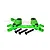 GPM Aluminium Steering Bell Crank/Drag Link Assembly - Green MAG048N-G