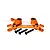 GPM Aluminium Steering Bell Crank/Drag Link Assembly - Orange MAG048N-OR