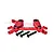 GPM Aluminium Steering Bell Crank/Drag Link Assembly - Red MAG048N-R