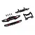 Traxxas Aluminium Bumper Set with D-Rings - Black 9734X