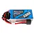 Gens Ace G-Tech 11.1V 1300mAh 45C soft case LiPo battery with visible wiring and connectors against a white background.