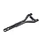 A Y-shaped carbon fibre rear topdeck component for an RC car, featuring a weave pattern and multiple mounting holes.