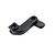 A black anodized aluminium RC sway bar holder component on a white background.