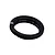 A single black threaded RC shock collar with a knurled outer edge, isolated on a white background.