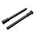 Two black plastic RC car body posts with multiple adjustment holes, shown against a white background.