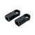 Two black RC Maker rear upper arm ball cups shown from an angled perspective against a white background.