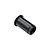 A black metal RC Maker centre tensioner sleeve with a flanged end and internal threading, isolated on a white background.