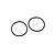 Two black circular rubber O-rings for RC shock collars, shown against a plain white background.