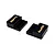 RC Maker Brass 18g Front and Rear Full Size Battery Weight Set 2Pcs - Black RCM-SP-5014