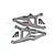 GPM Aluminium Front Lower Suspension Arms 2Pcs - Grey Silver UDR055-GS