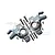 GPM Front Steering Hubs 2Pcs - Grey Silver SCX6021-GS