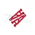 GPM Aluminium Front Lower Suspension Arms - Red MGM055-R