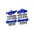 GPM Aluminium Front & Rear Lower Suspension Arm Tie Bar Set - Blue TXMS089FRN-B