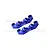 GPM Aluminium Front & Rear Upper Arm Bulkheads 2Pcs - Blue TT2008N-B