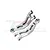 A pair of silver GPM Racing aluminium front upper suspension arms for RC cars, featuring a lightweight design with 7075 alloy branding.