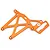 Rovan Orange Aluminium Rear Upper Plate 65004