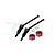 GPM Carbon Steel Front CVD Driveshafts with Aluminium Hex 2Pcs - Red MGM042FS-R