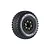 Louise 2.4/3.2" SC-Hummer Tyres On Black Spoked Removable Hex Rims - Glued Wheels 2Pcs L-T3224SB