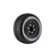 Louise 2.4/3.3" SC-Turbo Tyres On Black Spoked Removable Hex Rims - Glued Wheels 2Pcs L-T3147SB