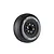 Louise 2.4/3.3" SC-Groove Tyres On Black Spoked Removable Hex Rims - Glued Wheels 2Pcs L-T3146SB
