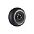 Louise 2.4/3.2" SC-Maglev Tyres On Black Spoked Removable Hex Rims - Glued Wheels 2Pcs L-T3145SB