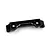 A black anodized aluminium narrow upper brace for Mini-Z RC cars by Yeah Racing, shown against a white background.