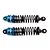 Team Associated Aluminium Adjustable Rear Shocks 2Pcs - Blue/Gunmetal 25846